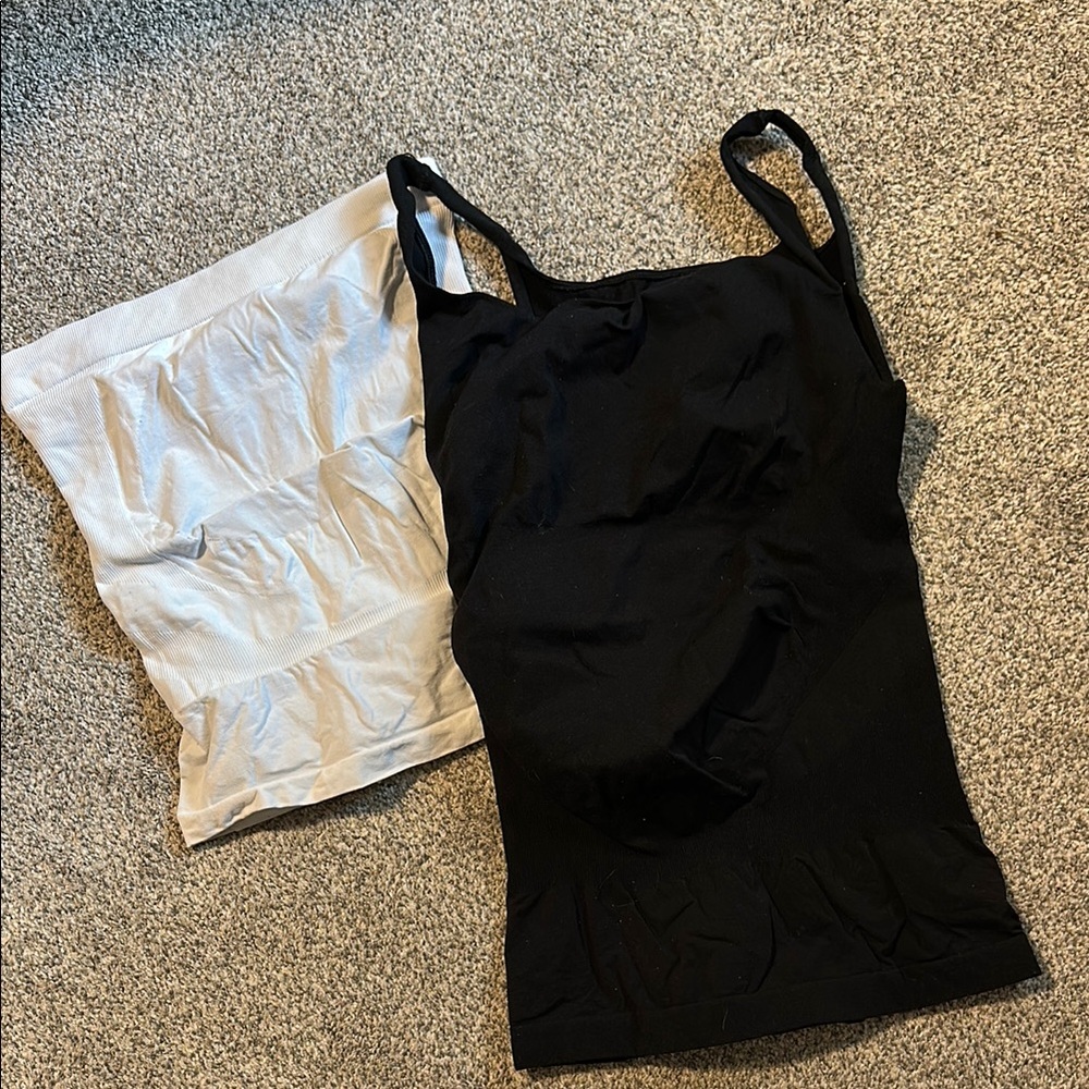 Two BLANQI Maternity Tanks